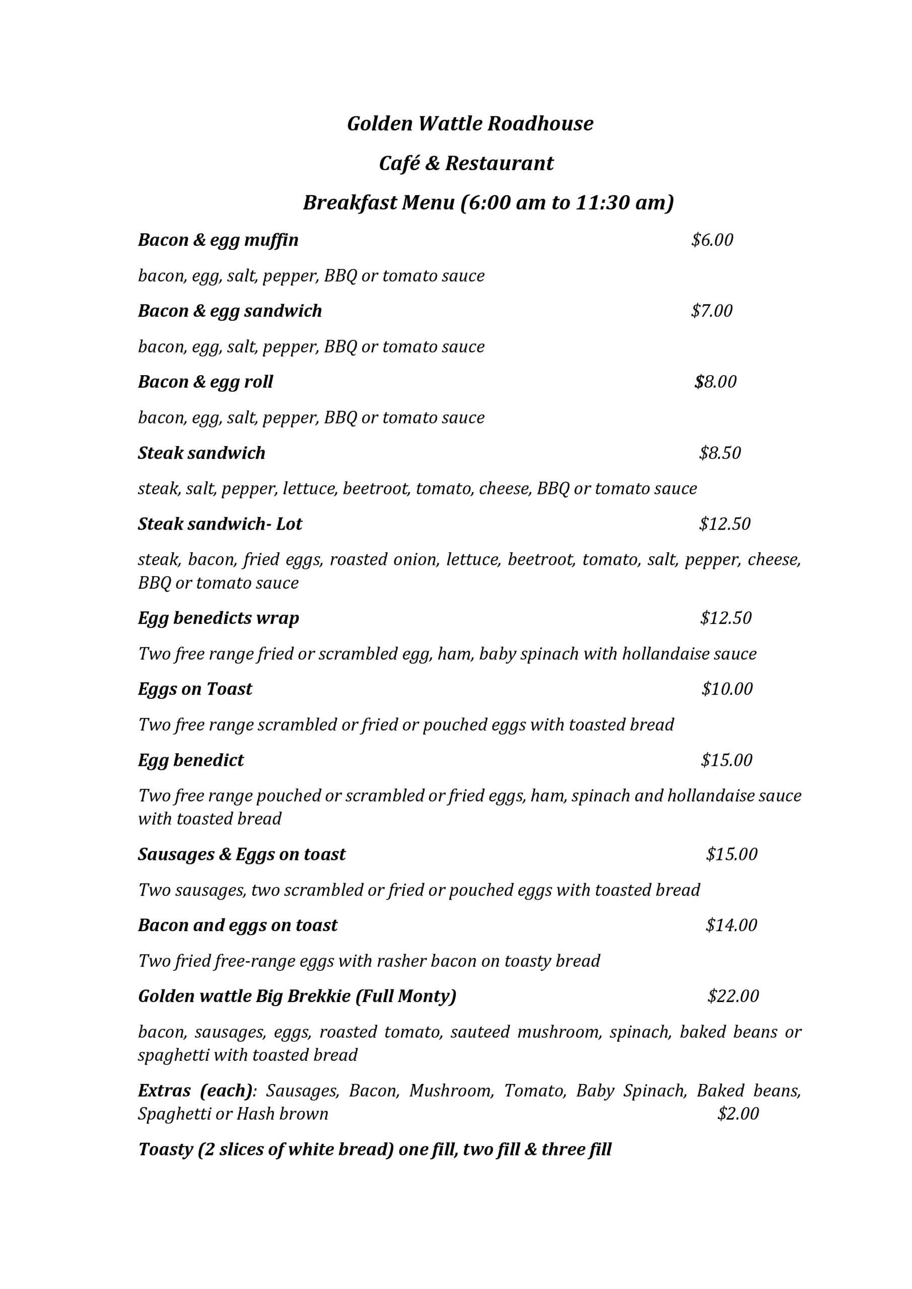 page_1_page-0001 Golden Wattle Roadhouse Menu - 1